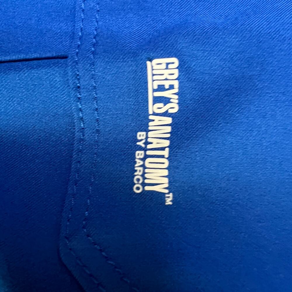 Grey’s Anatomy Evolve Scrub Pants XXS Royal Blue Stretch Cargo Jogger - Picture 8 of 16